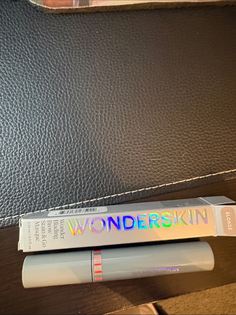 Wonderskin blonde blading brow stain & go masque